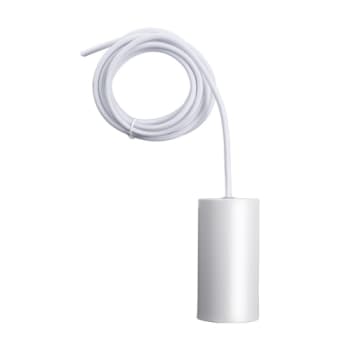 [6641000191] Ophæng med metal fatning E27 hvid 3 meter tekstil ledning