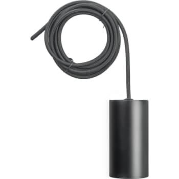 [6641000201] Ophæng med metal fatning E27 sort 3 meter tekstil ledning