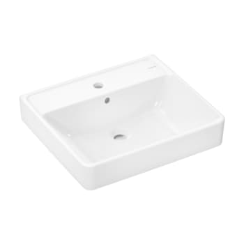 [622513000] HANSGROHE Xanuia Q håndvask 550x480mm hh midt t/væg porcelæn hvi