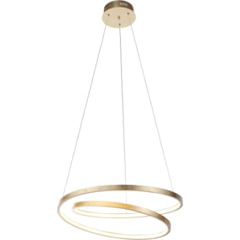 [6641001488] Roman Rund Led Pendel guld Ø 550 mm