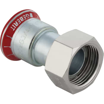 [034220022] Geberit Mapress FZ Tilslutning med omløber 22mm x 3/4", muffe/muffe