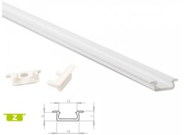 [H29104] Alu. LED profil - Type Z, Hvidlakeret (1m)