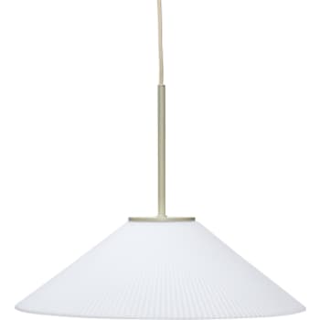 [6641103438] Hübsch solid pendel hvid/sand