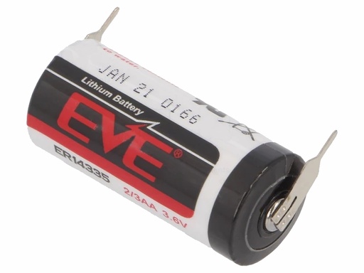 [H64285] ER14335 2/3AA lithiumbat. M. loddeflige 3,6V 1650mA