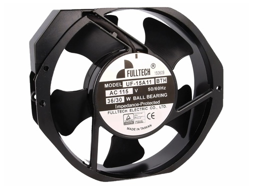 [H61027] AC Blæser - 172x150x38mm 115Vac 36W, Kugleleje