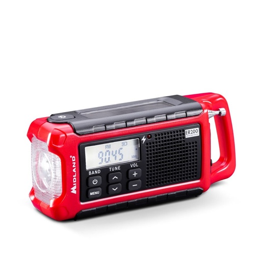 [H63652] ER200 nødradio - AM/FM Radio, 2200mAh powerbank, SOS