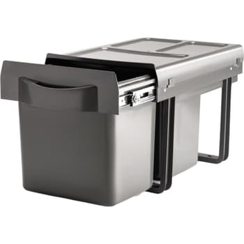 [684195300] Lavabo Amsterdam affaldssystem 2x16 liter, grå