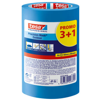 [881520146] tesa afdækningstape 4440 UV Precision 38 mm x 50 m, blå, 3+1 rl.