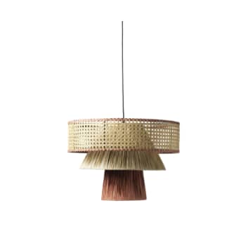 [6642001351] Jore Copenhagens loftlampe Triple Cane sort 48x48 cm