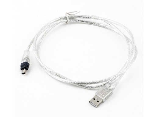 [H24817] USB 2.0 adapterkabel - A han > 4P Firewire han, iLink (1,4m)