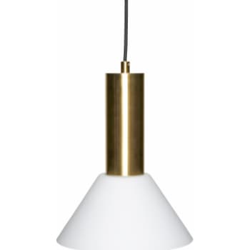 [6642001416] Hübsch contrast loftlampe messingfarve