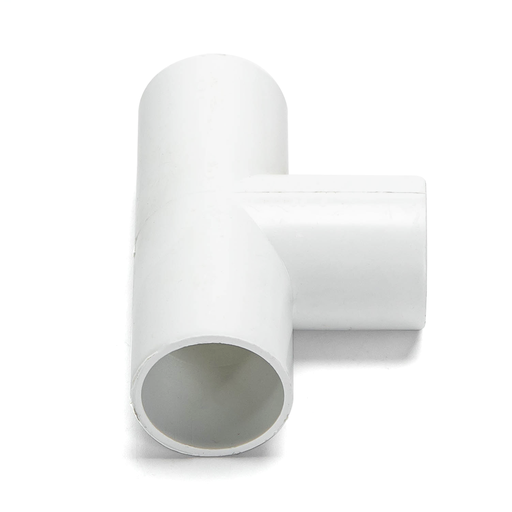 [22053-0] PVC Elektrisk Rør T-Stykke, 25mm, 4 stk, Hvid - Med 3 års producentgaranti