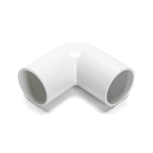[22056-0] PVC Elektrisk Rør Vinkel Albue - 25mm, 4 stk, Hvid, 3 års garanti