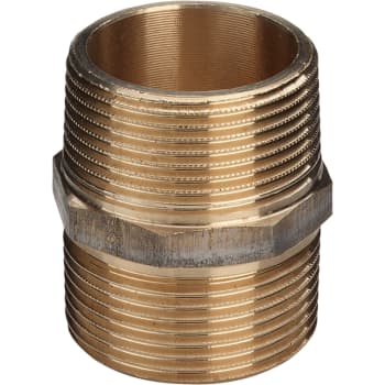 [048280314] 3" Rødgods Silicium Bronze dobbelt nippel