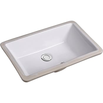 [930221315] Lavabo Gino porcelænsbadvask, 525x345x185 mm, underlimning, hvid