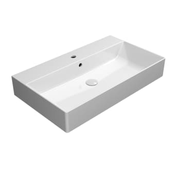 [622672030] GSI Kube X håndvask 80x47cm med hanehul og overløb