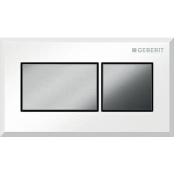 [617097130] fjernb. skyllestyring, pneum. dobb. Skyl krom / børstet krom