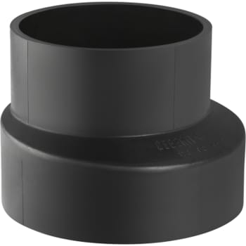 [184093300] 110 x 56 mm Reduktion excentrisk sort PEH Geberit