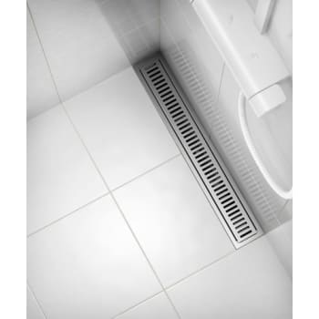 [155805512] Purus Line Xtra lav 800 mm afløbsrende Ø50 mm vandret