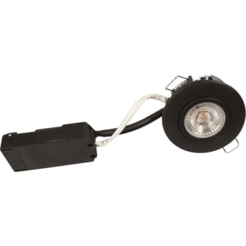 [6642101293] Luna Low profile Downlight ISO Mat Sort 2700K 350lm 6,2W Dæmpbar IP44