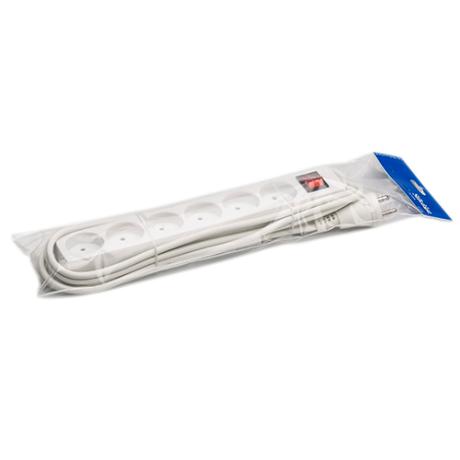 [793362] 6-stikdåse m/3m ledning m/j hvid GN-pak