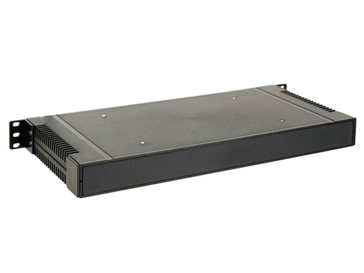 [H36094] 19" ABS plastkabinet - 1U til rackmont., Sort