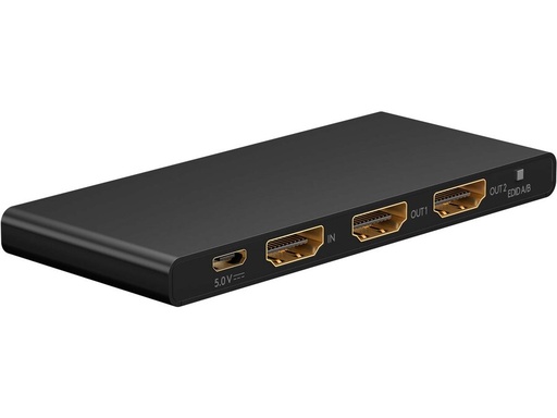 [H64335] HDMI 2.0 splitter - 1 ind, 2 ud, 4K/60Hz, HDCP