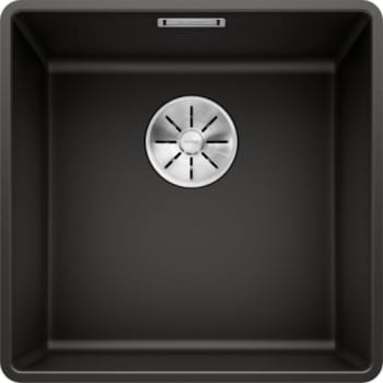 [930215647] BLANCO SUBLINE 400-F UXI køkkenvask 42,7x42,7 cm SILGRANIT® sort