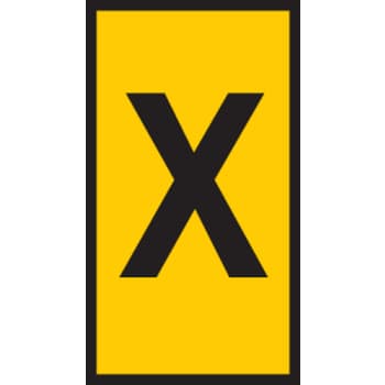 [6227000780] Fortrykt kabelmærke gul WIC2-X (pose 200 stk)