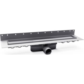 [155805352] Purus Line lav 600mm afløbsrende Ø50mm vandret, 2-delt vandlås