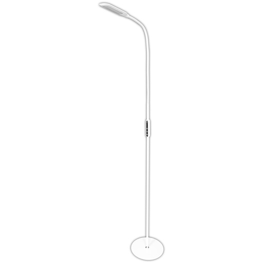 [3603-8894] 9W gulvlampe hvid - Dæmpbar, CCT, m. fjernbetjening (Effekt: 9W, Input: 230V, 500lm, RA80)