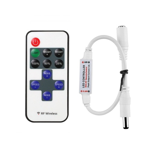 [1778-0] Trådløs dæmper med fjernbetjening - RF, memory funktion, 12V (30W)