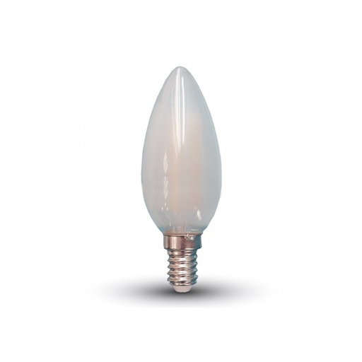 [1855-10938] V-Tac 4W LED kertepære med E14 fatning - 400lm, Kultråd, RA80, matteret glas