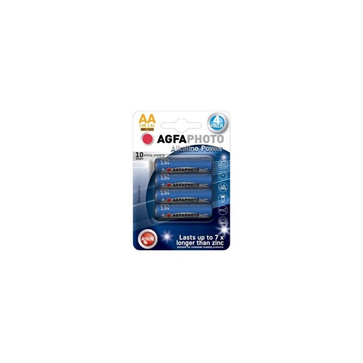 [3661-0] AA 4-pak AgfaPhoto batterier - Alkaline, 1,5V