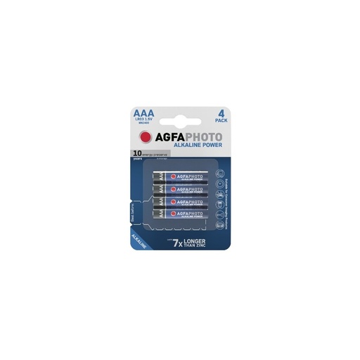 [3663-0] AAA 4-pak AgfaPhoto batteri - Alkaline, 1,5V