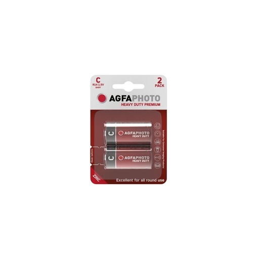 [3667-0] AgfaPhoto Alkaline batterier - C/MN1400, 2-pak, 1,5V