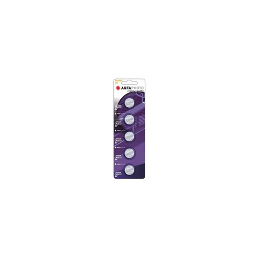 [3676-0] AgfaPhoto CR2032 5-pak Lithium knapcellebatteri - 3V