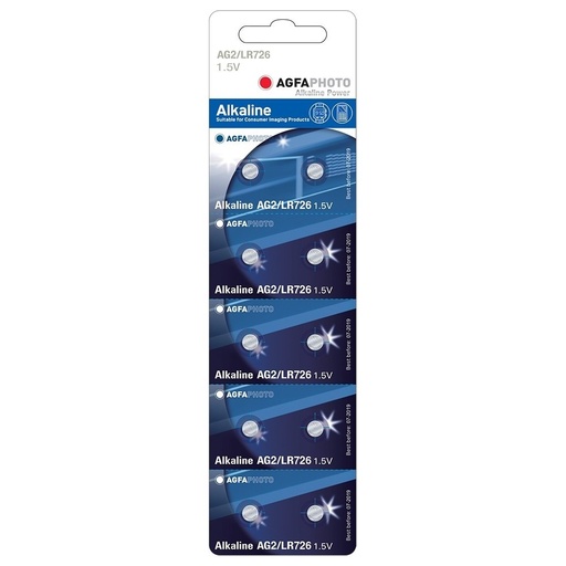 [3681-0] 10-pak AgfaPhoto alkaline knapcellebatteri, 1,5 V