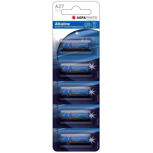 [3695-0] 5-pak AgfaPhoto alkaline batterier, 12V