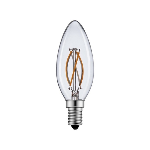 [2080-4290] 2W LED Kertepære - Varm hvid belysning, E14 fatning - Erstatning for 17W - Input: 230V - 260lm - RA80