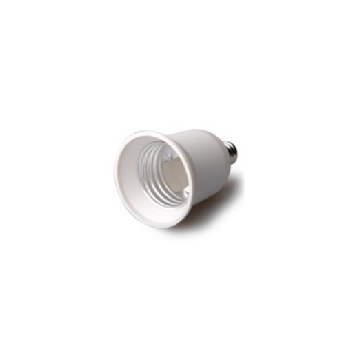 [4024-0] Adapter fra E12 til E27 - Brug E27 pærer i lamper med E12 fatning