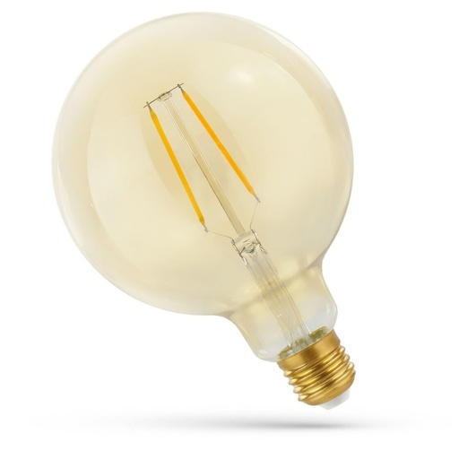 [4103-9280] 5,5W Smart Home LED globepære - Tuya/Smart Life, Kompatibel med Google Home, Alexa og smartphones, Kultråd, 12,5 cm, E27