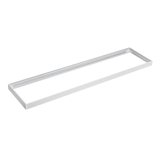 [4213-0] 120x30 LED panelramme - Let montering, plasthjørner, skrufri design, hvid kant