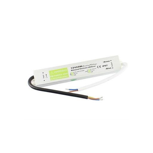 [378-0] Vandtæt strømforsyning - 30W, 12V DC, 2,4A, IP67