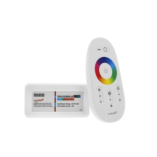 [381-0] RGB controller med fjernbetjening - RF trådløs, 12V (216W), 24V (432W)