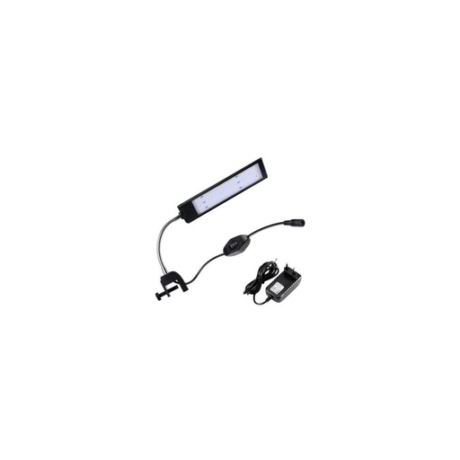 [3472-0] 20 cm akvarie lampe - 7W LED, hvid/blå - Effekt: 7W - Input: 230V - 560lm