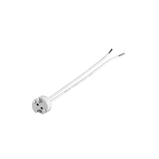 [669-0] MR16 fatning, keramisk, med holder til downlight, inkl. 12V input