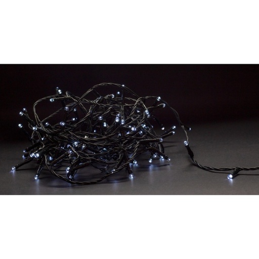 [3550-0] Kold hvid LED julelyskæde - 240 LED, IP44 udendørs, 230V