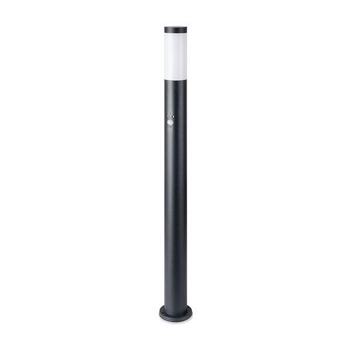 [3903-0] V-Tac udendørs havelampe - 110 cm, IP44, PIR sensor, E27 fatning, uden lyskilde