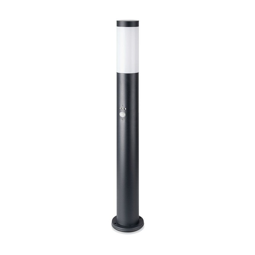 [3905-0] V-Tac udendørs havelampe - 80 cm, IP44, PIR sensor, E27 fatning, uden lyskilde